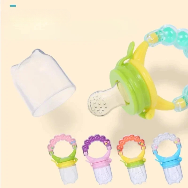 Baby Food Bites - 1/2 ชิ้น ช้อนป้อนอาหารเด็กพร้อมกระดิ่ง ที่คีบผลไม้ ที่ดูดน้ำผลไม้ จุกนมหลอก