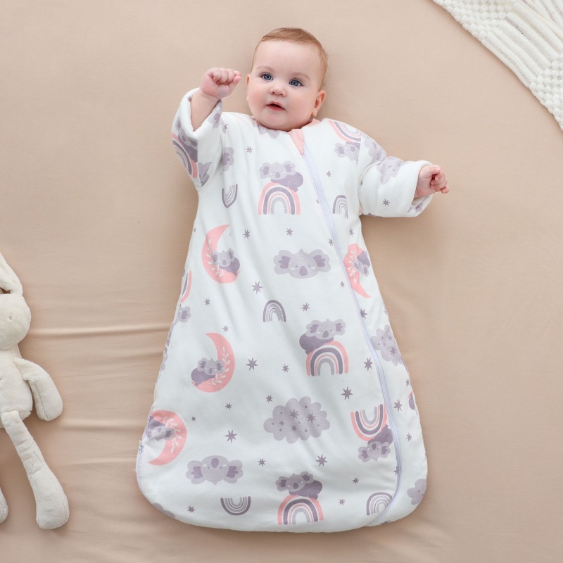 Baby Puree Pouch - ถุงนอนเด็กแบบมีซิปสำหรับเด็กอายุ 1-3 ปี ทำจากผ้าฝ้ายแท้ สำหรับฤดูใบไม้ร่วงและฤดูหนาว ป้องกันความหนาวเย็นสำหรับทารกแรกเกิด