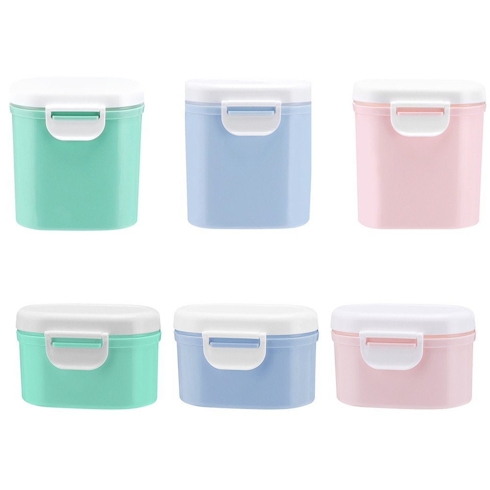 Baby Food Pouches - กล่องใส่นมผงสำหรับเด็ก กล่องเก็บนมผง กล่องเก็บอาหารหลายชั้น กล่องเก็บอาหารสำหรับเด็กเล็ก/เด็กโต ขนาดเล็ก/ใหญ่