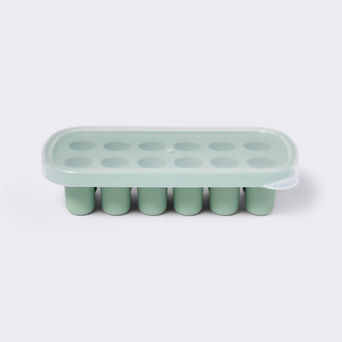 Freezer Tray Baby - ถาดแช่แข็งอาหารสำหรับอาหารเด็ก ถาดทำน้ำแข็งพร้อมฝาปิด ช่องแบ่งยืดหยุ่นสำหรับการนำออกที่ง่ายดาย ผลิตจากพลาสติกปลอดสาร BPA