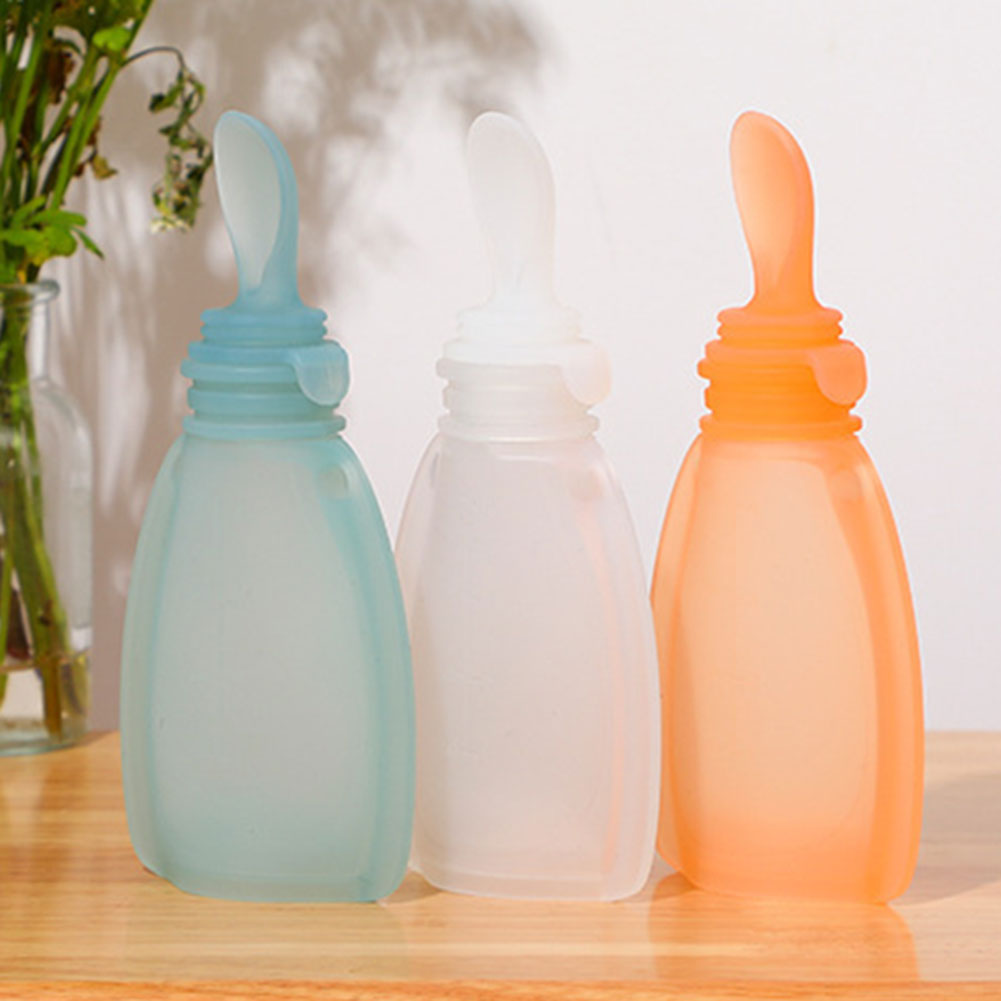Baby Food Reusable Pouches - ถุงใส่อาหารเด็กแบบใช้ซ้ำได้ ไม่มีสาร BPA ความจุขนาดใหญ่ 120 มล.