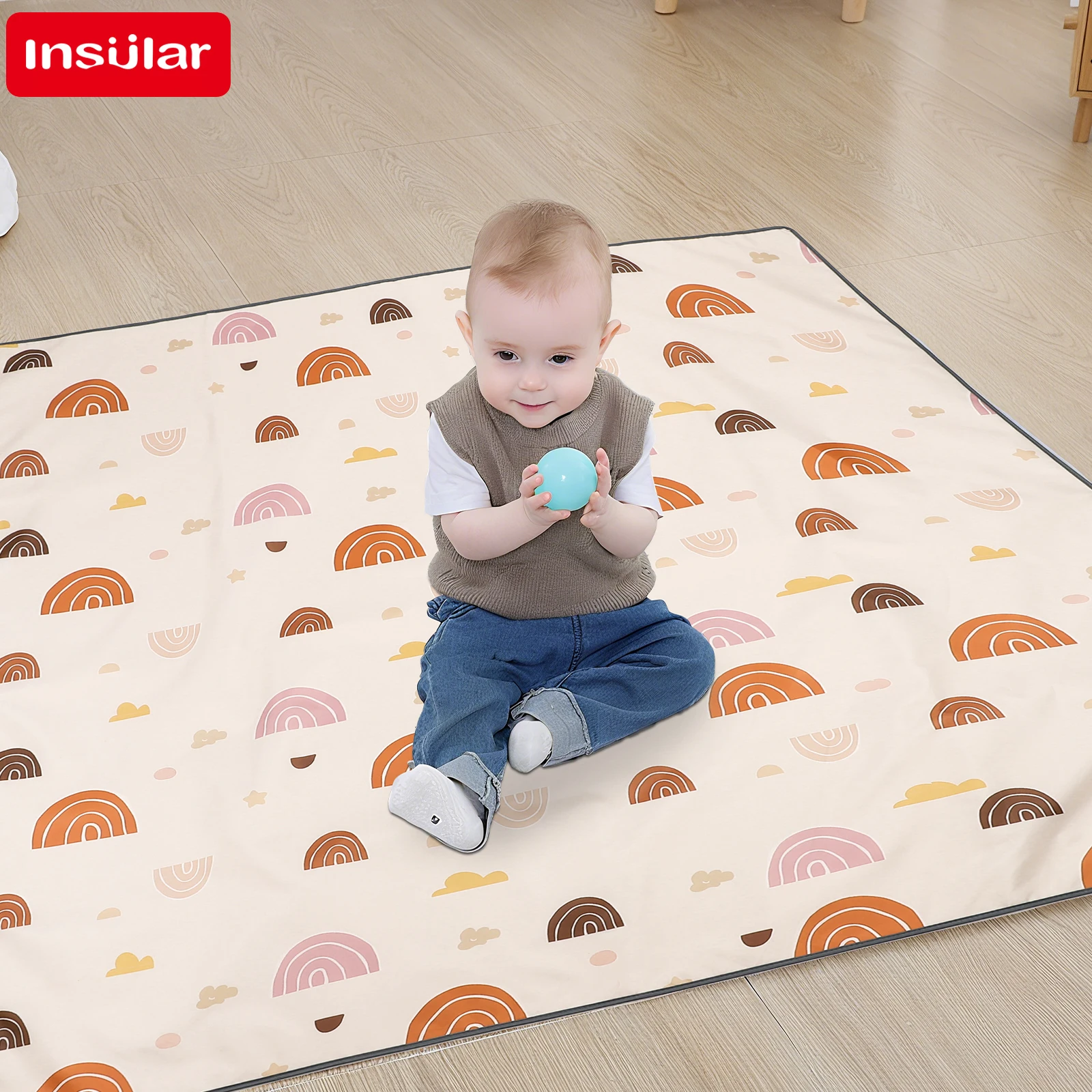 Highchair Splash Mat - เด็กภายใต้เก้าอี้สูง Splash Pad ล้างทําความสะอาดได้กันน้ํา Anti-SLIP Splash