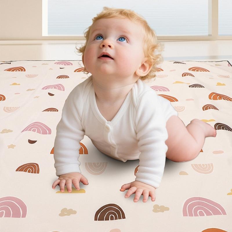 Highchair Splash Mat - แผ่นรองกันลื่นสำหรับใส่อาหารสำหรับเด็กวัยหัดเดินขนาดใหญ่พิเศษสำหรับเก้าอี้สูงและพื้นที่เล่น