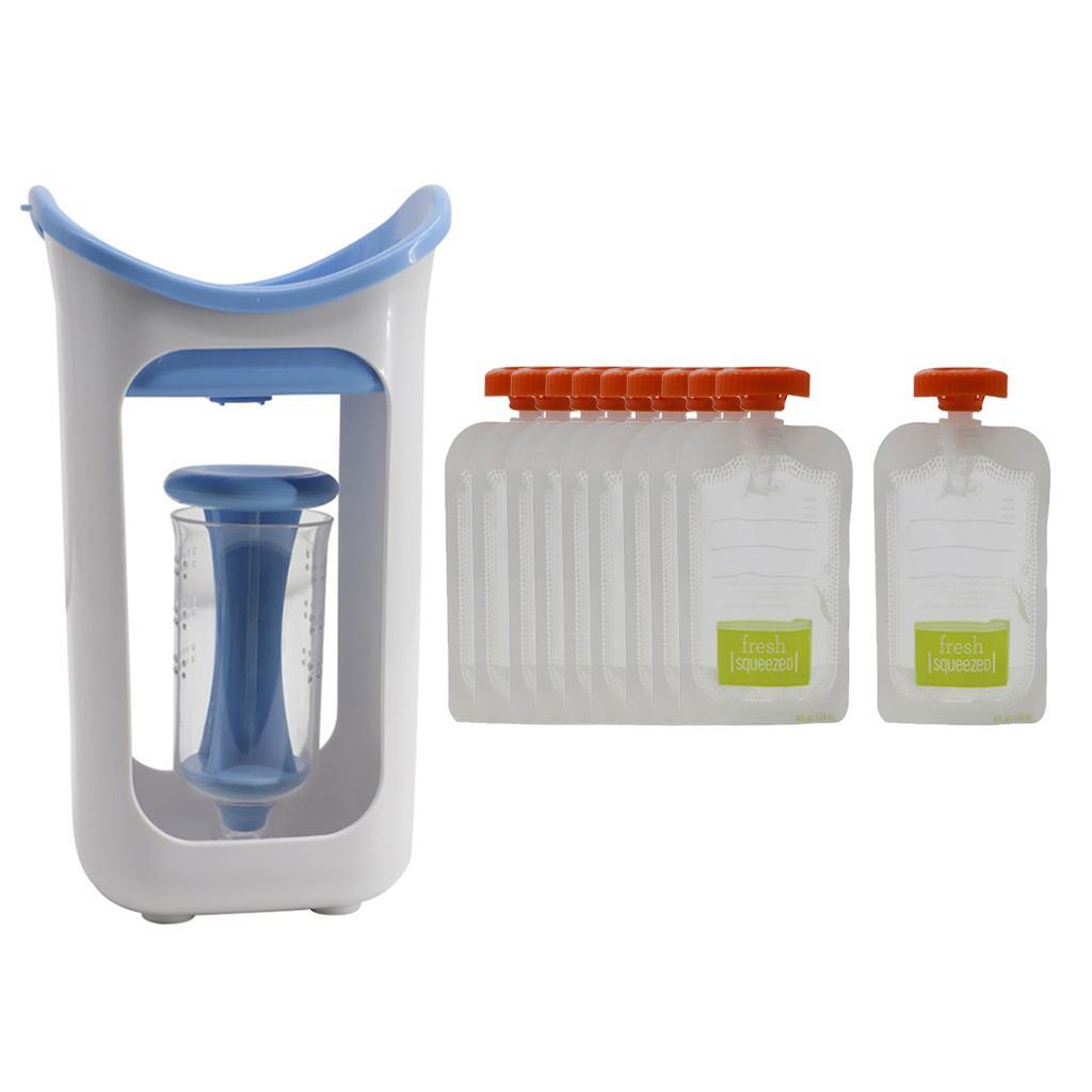 Baby Puree Pouch - เครื่องบีบอาหารเด็กพร้อมกระเป๋าเก็บและบรรจุอาหารบด