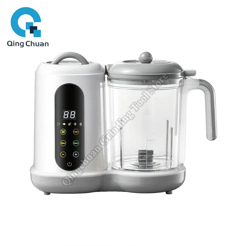 Baby Food Steamer - เครื่องทำอาหารเด็กอเนกประสงค์ เครื่องนึ่งอาหาร เครื่องปั่นอาหารบด เครื่องอุ่นนม พร้อมหน้าจอแสดงอุณหภูมิ เครื่องเตรียมอาหารเด็ก