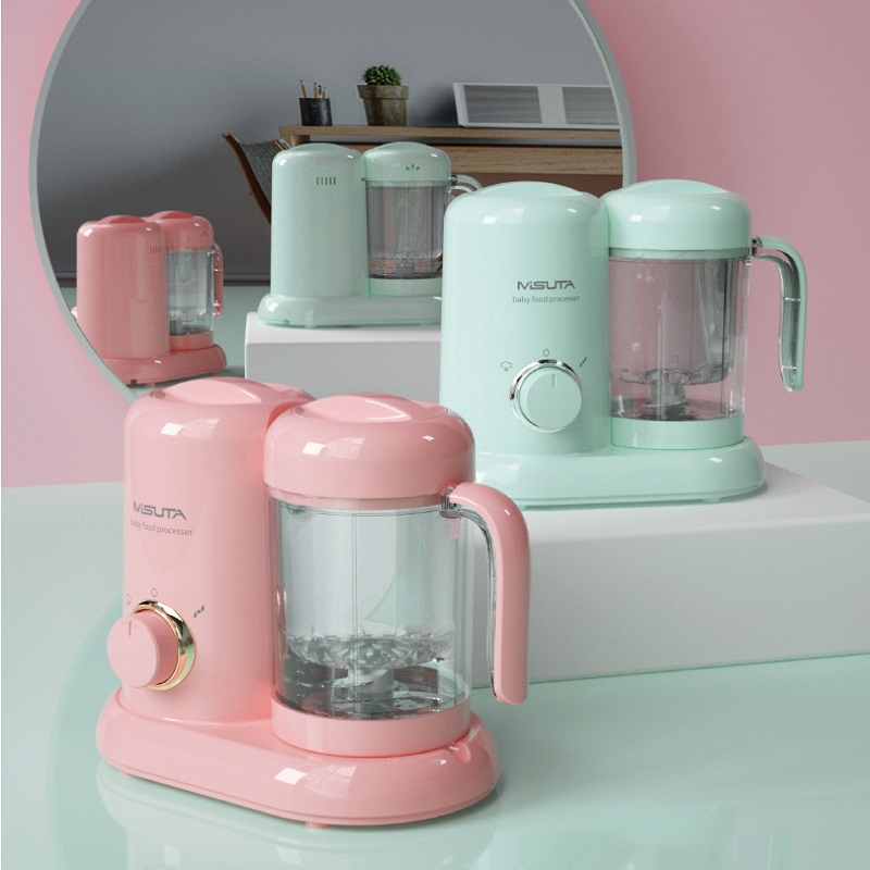 Baby Food Steamer - เครื่องบดอาหารเด็กไฟฟ้าอเนกประสงค์ 220V อัตโนมัติ 4 in 1