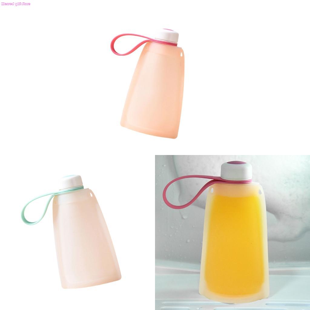 Baby Puree Pouch - D0JC ถุงเก็บซิลิโคนอเนกประสงค์สำหรับให้นมทารกเครื่องล้างจานประหยัดพื้นที่ปลอดภัย