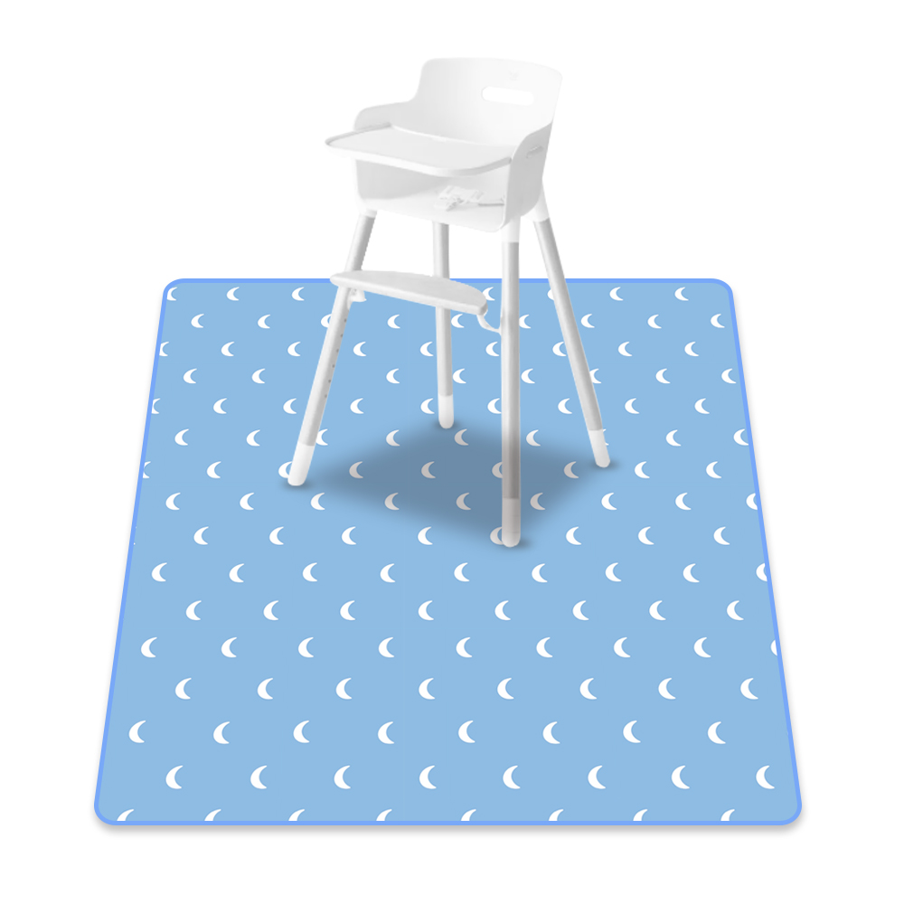 Highchair Splash Mat - HappyFlute ใหม่แฟชั่นพิมพ์ 130*130 ซม.ชั้น/ตารางในบ้าน Reusable &