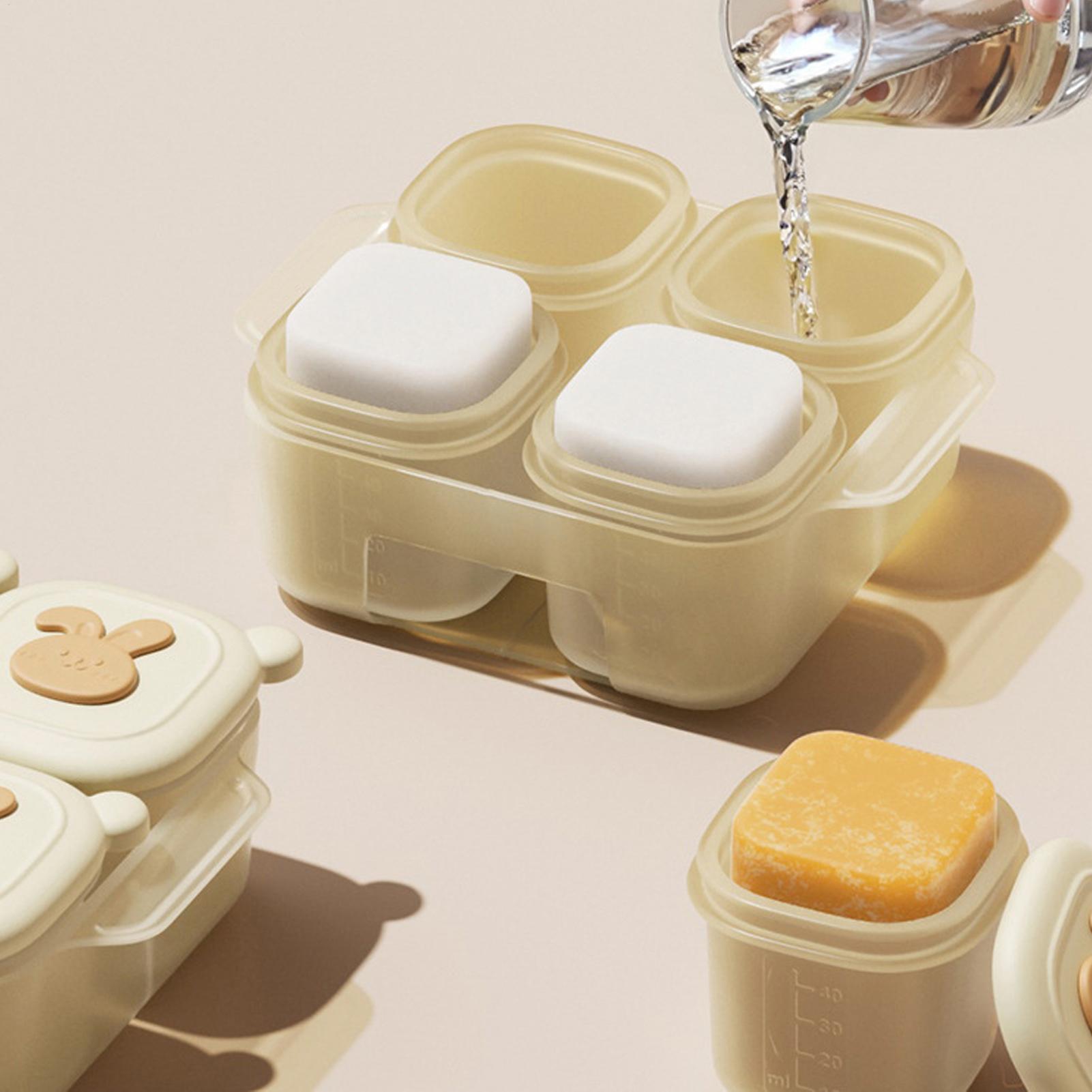 ถาดแช่อาหารทรงลูกบาศก์ ภาชนะใส - Freezer Tray Baby บทวิจารณ์และราคา