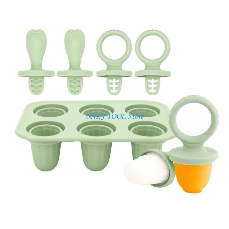 L8RCซิลิโคนไอศกรีมMakerและTeet - Freezer Tray Baby บทวิจารณ์และราคา