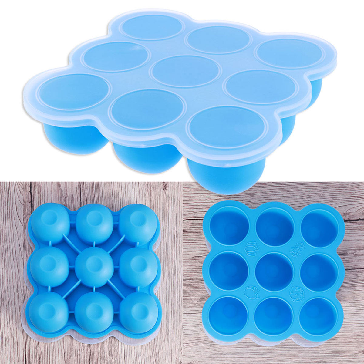 กล่องเก็บอาหารเด็ก 9 ช่อง ซิลิ - Freezer Tray Baby บทวิจารณ์และราคา