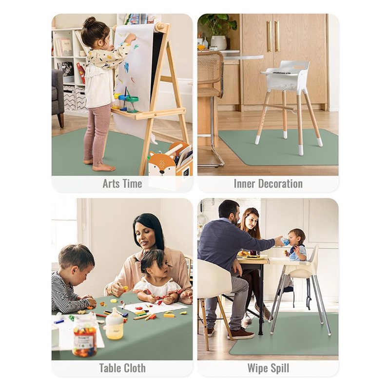 แผ่นรองกันเปื้อนสำหรับเด็กใต้เ - Highchair Splash Mat บทวิจารณ์และราคา