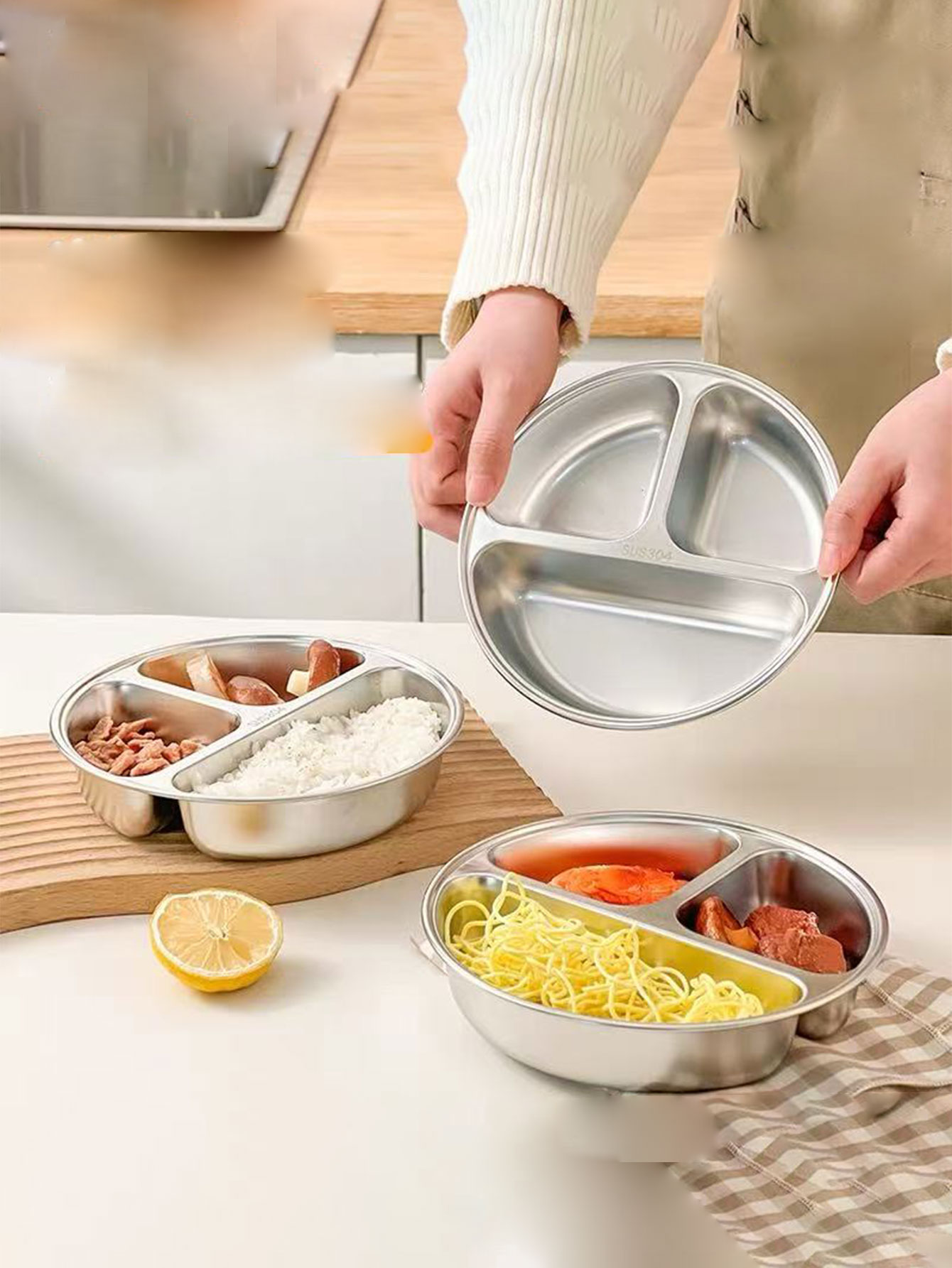 ถาดนึ่งอาหารเด็ก 3 ช่อง, กระทะ - Baby Food Steamer บทวิจารณ์และราคา