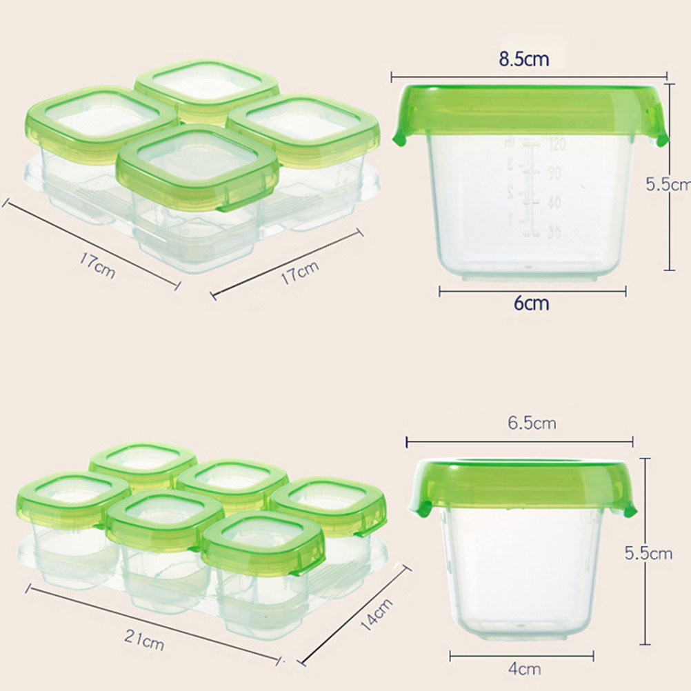 กล่องเก็บอาหารแบบพกพา 6 ชิ้น ก - Freezer Tray Baby บทวิจารณ์และราคา