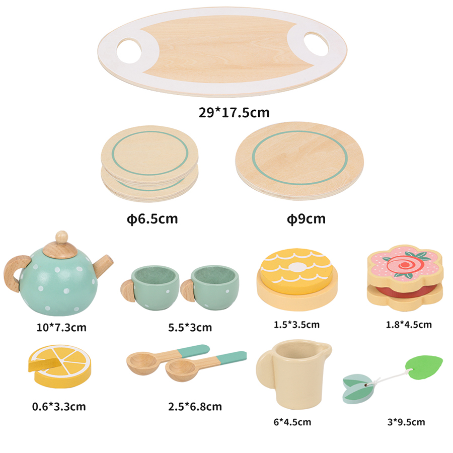 ชุดของเล่นน้ำชายามบ่ายทำจากไม้ - Baby Food Under 1 Year บทวิจารณ์และราคา