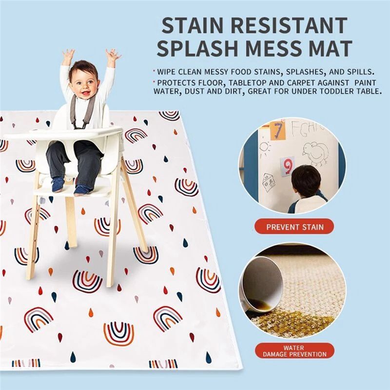 【ข้อเสนอพิเศษ】แผ่นรองกันลื่นสำ - Highchair Splash Mat บทวิจารณ์และราคา
