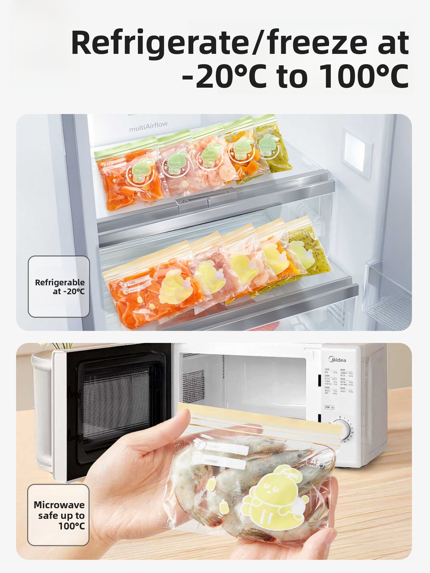 ถุงเก็บอาหารเด็กแบบปิดผนึก ขนา - Baby Food Bag บทวิจารณ์และราคา
