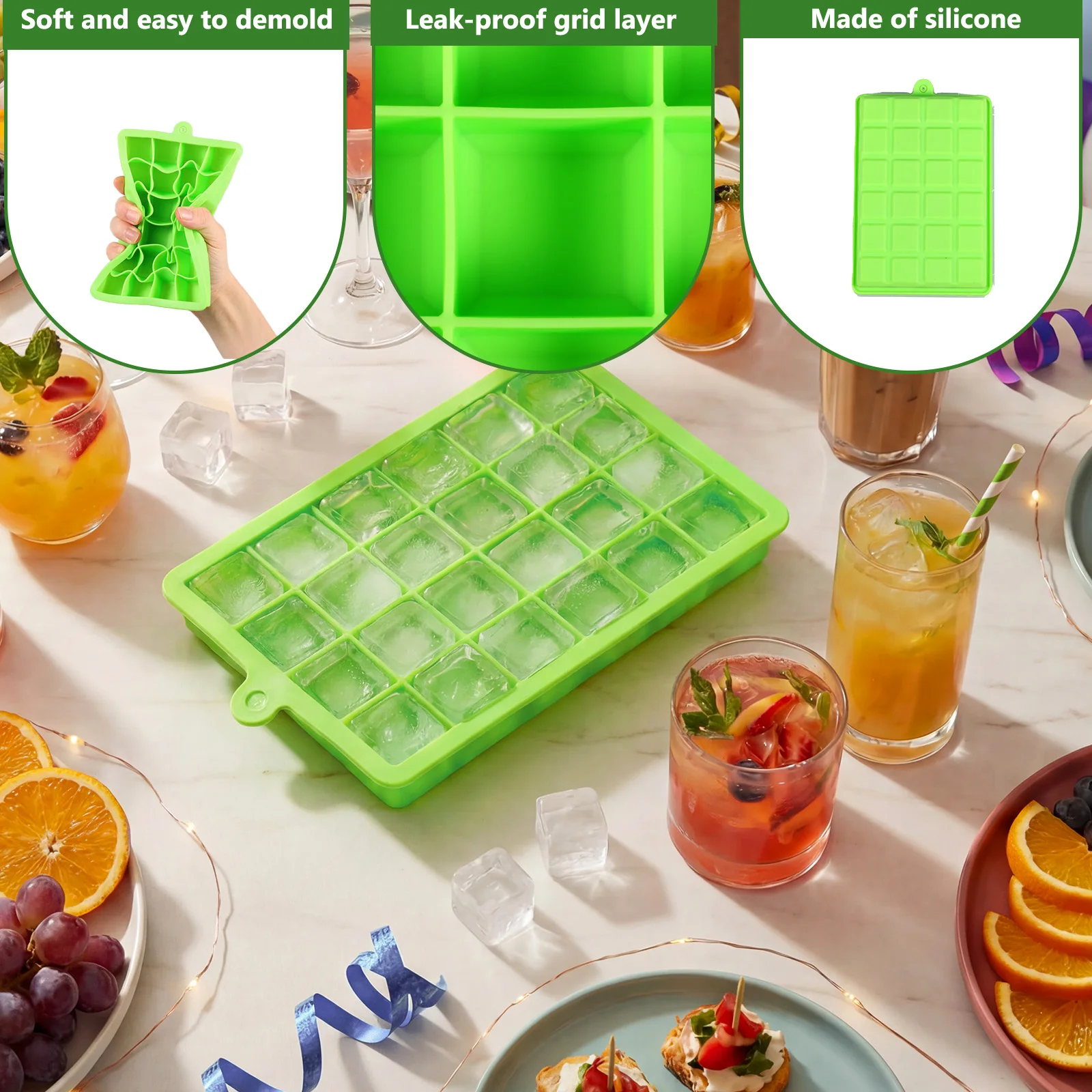ถาดทำน้ำแข็งซิลิโคน ถอดออกง่าย - Freezer Tray Baby บทวิจารณ์และราคา