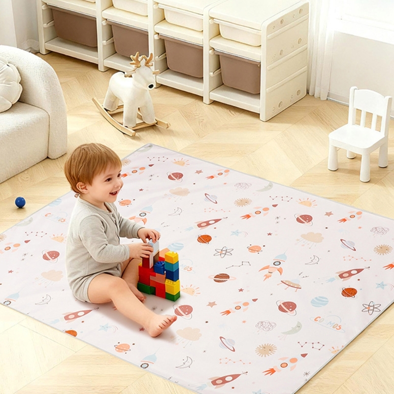 แผ่นรองกันน้ำสำหรับเก้าอี้เด็ก - Highchair Splash Mat บทวิจารณ์และราคา