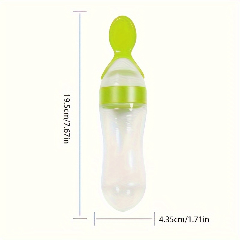 ขวดนมซิลิโคนพร้อมช้อนสำหรับเด็ - Baby Food Bites บทวิจารณ์และราคา