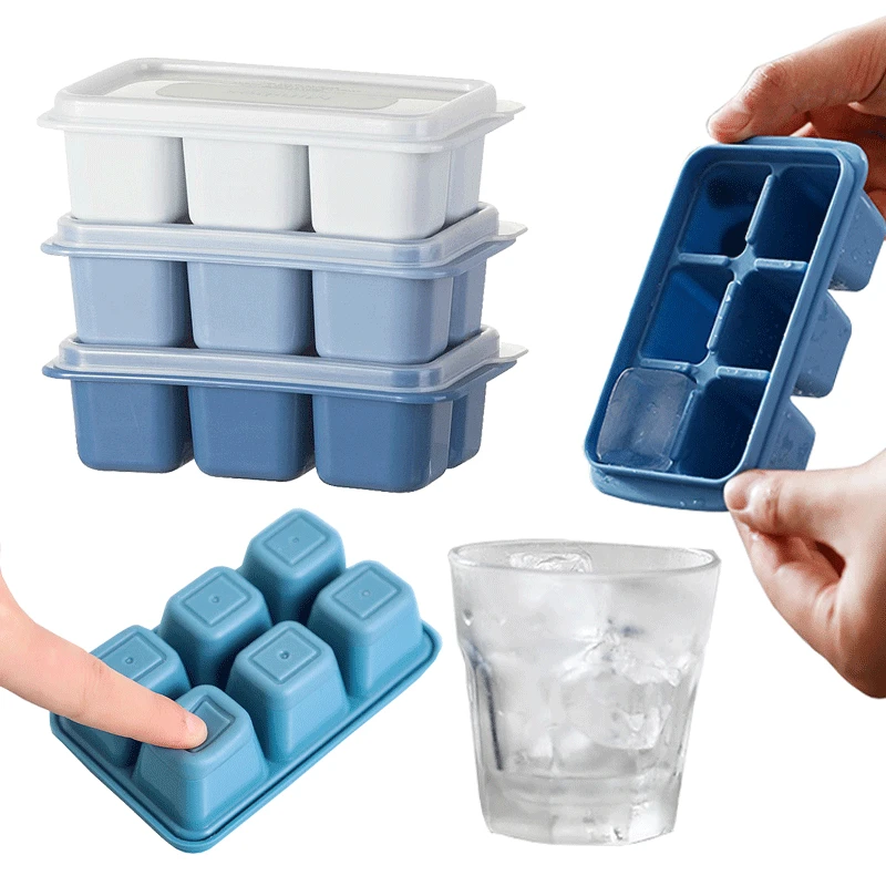 ถาดน้ำแข็งก้อนซิลิโคนที่มีฝาปิ - Freezer Tray Baby บทวิจารณ์และราคา