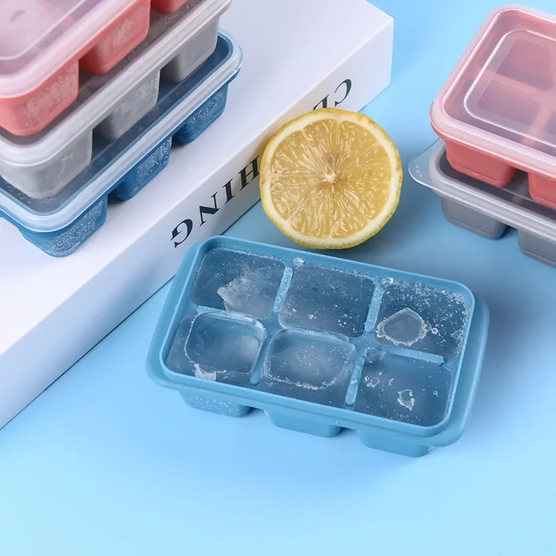 ถาดน้ำแข็งก้อนซิลิโคนที่มีฝาปิ - Freezer Tray Baby บทวิจารณ์และราคา