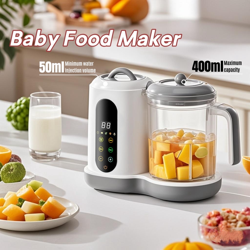 เครื่องทําอาหารเด็กมัลติฟังก์ช - Baby Food Steamer บทวิจารณ์และราคา