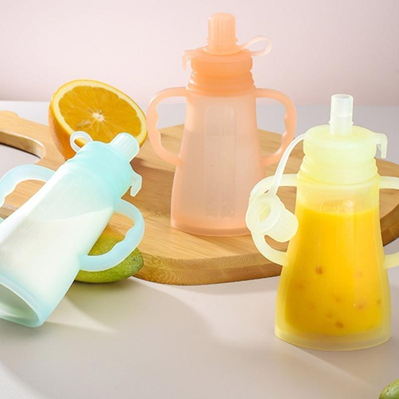 แบบพกพา LeakProof ซิลิโคนเด็กผ - Baby Food Reusable Pouches บทวิจารณ์และราคา