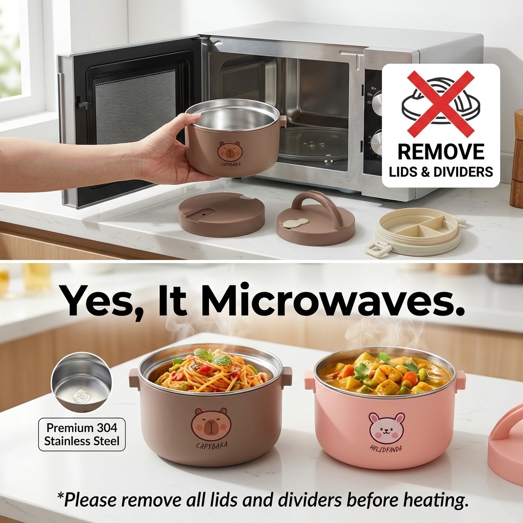 กล่องอาหารกลางวันสแตนเลส 304 ก - Baby Food Thermos บทวิจารณ์และราคา