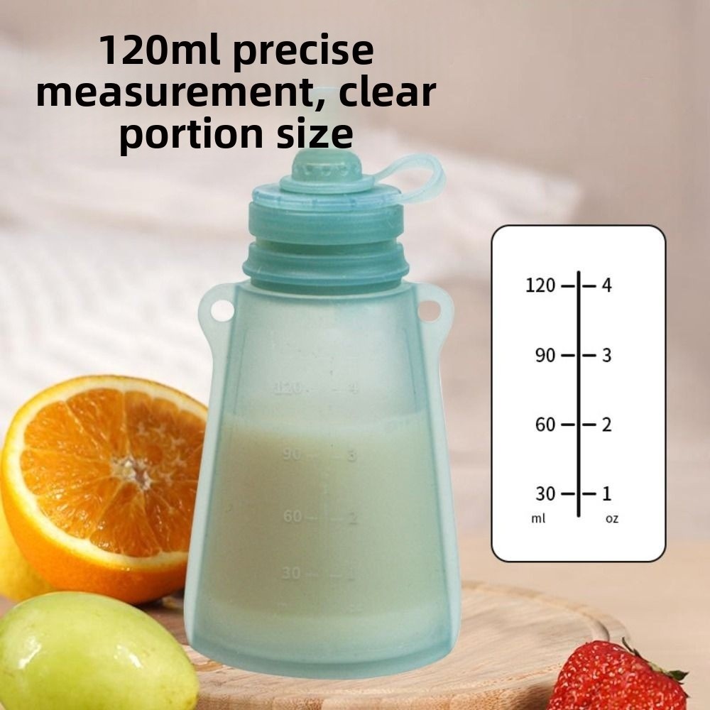 ถุงใส่อาหารเด็กซิลิโคนปลอดสาร  - Baby Food Reusable Pouches บทวิจารณ์และราคา