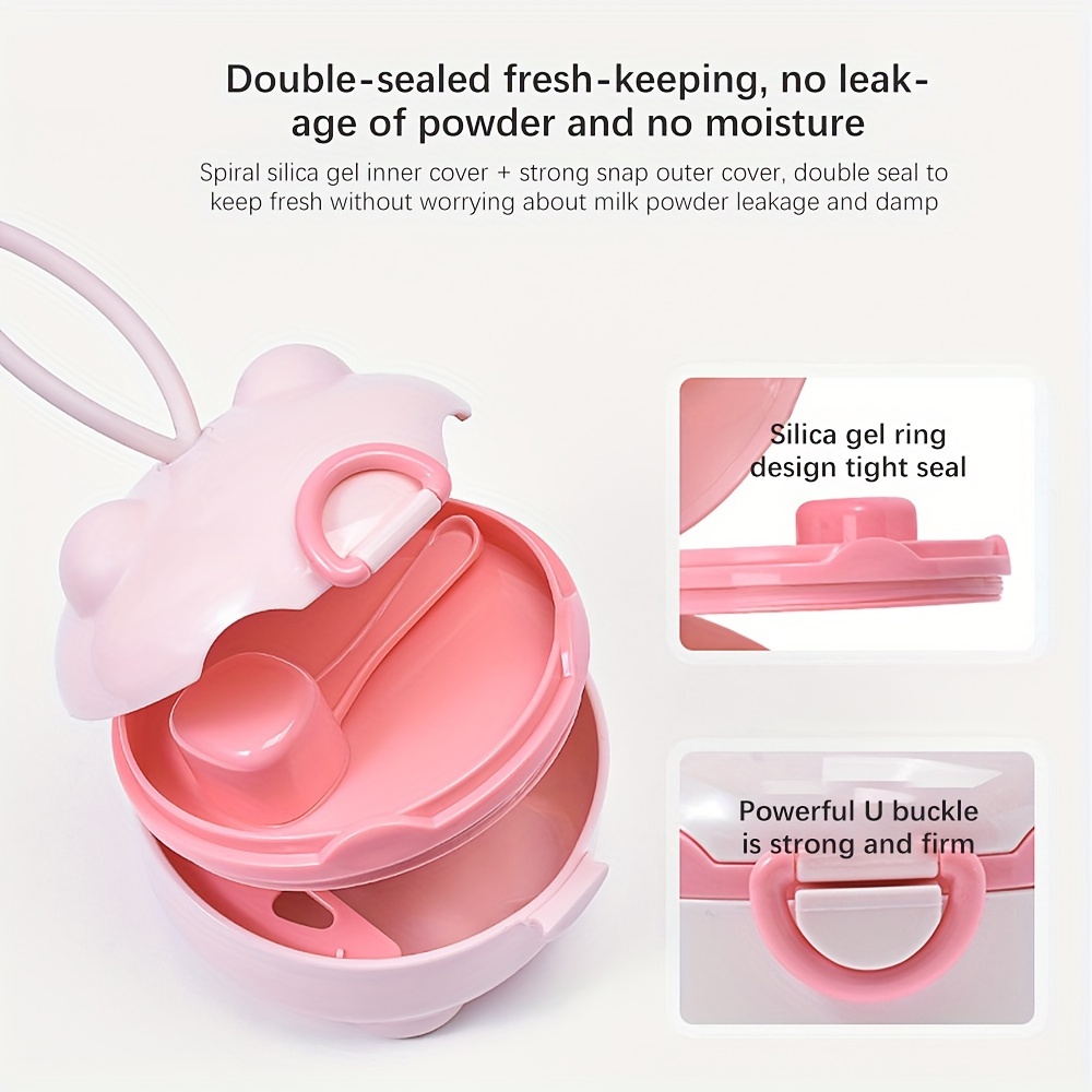 กล่องนมผงสี่ชั้นแบบพกพา 1 ชิ้น - Baby Food Pouches บทวิจารณ์และราคา
