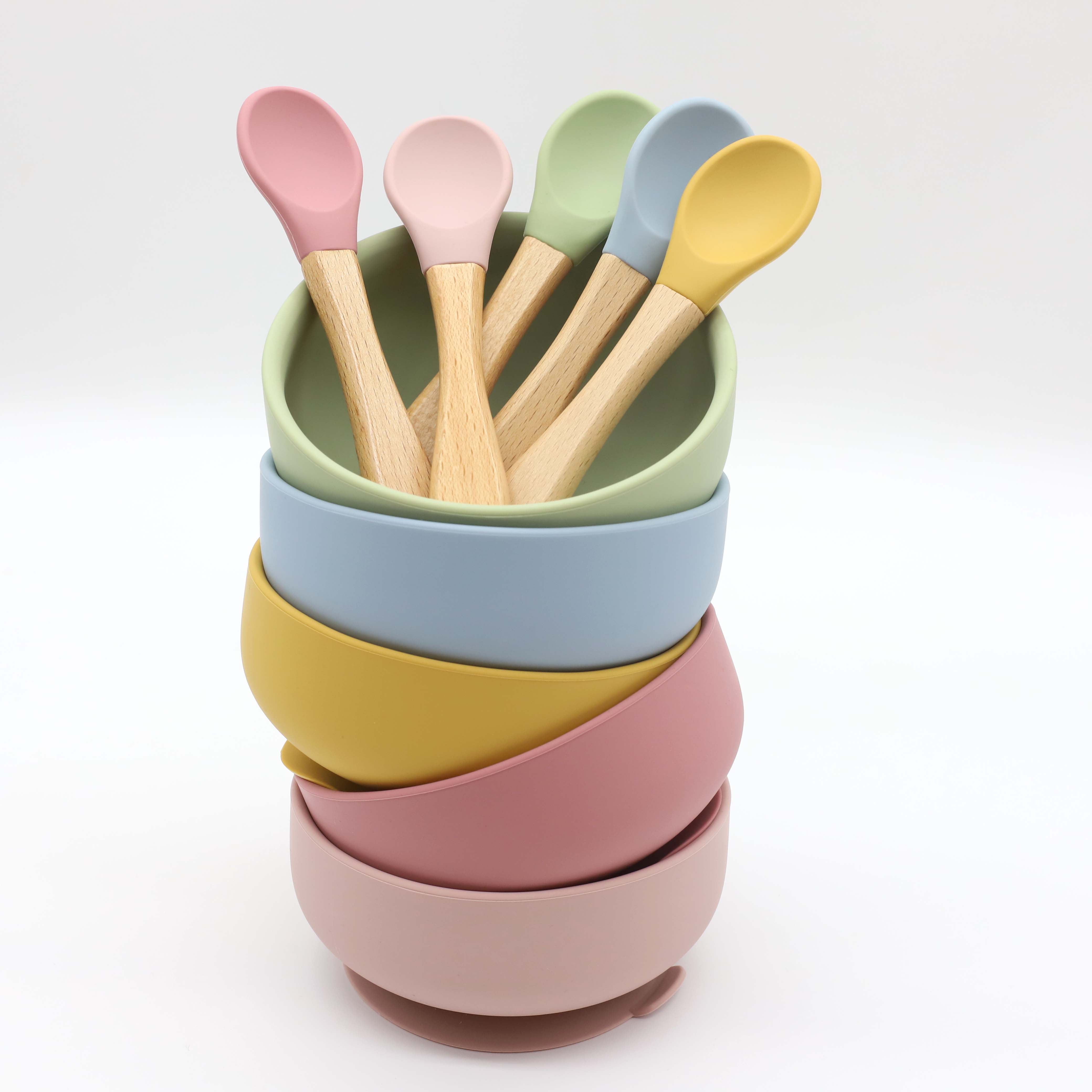 ชามซิลิโคนพร้อมจุกดูด ช้อนด้าม - Baby Food Bites บทวิจารณ์และราคา