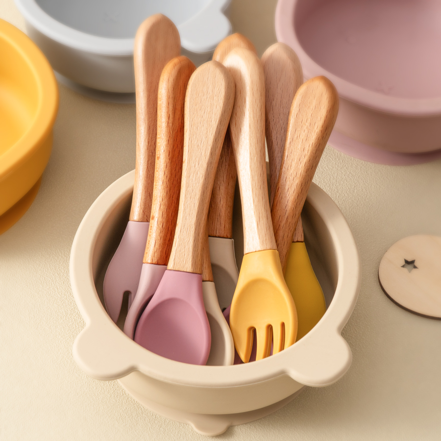 2PCS เด็กการเรียนรู้ช้อนชุดอาห - Baby Food Bites บทวิจารณ์และราคา