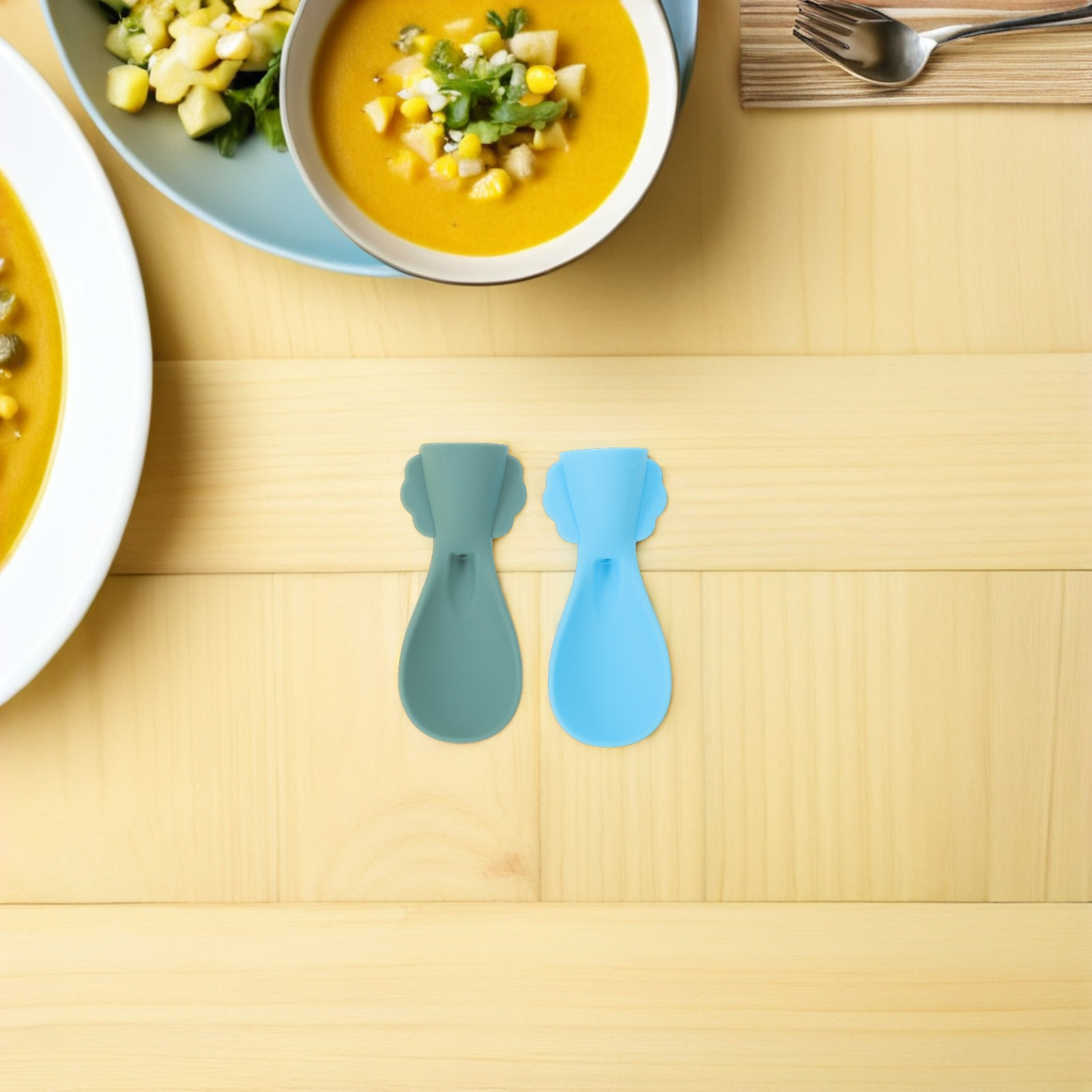 ชุดช้อนซิลิโคนสำหรับป้อนอาหารเ - Baby Food Reusable Pouches บทวิจารณ์และราคา