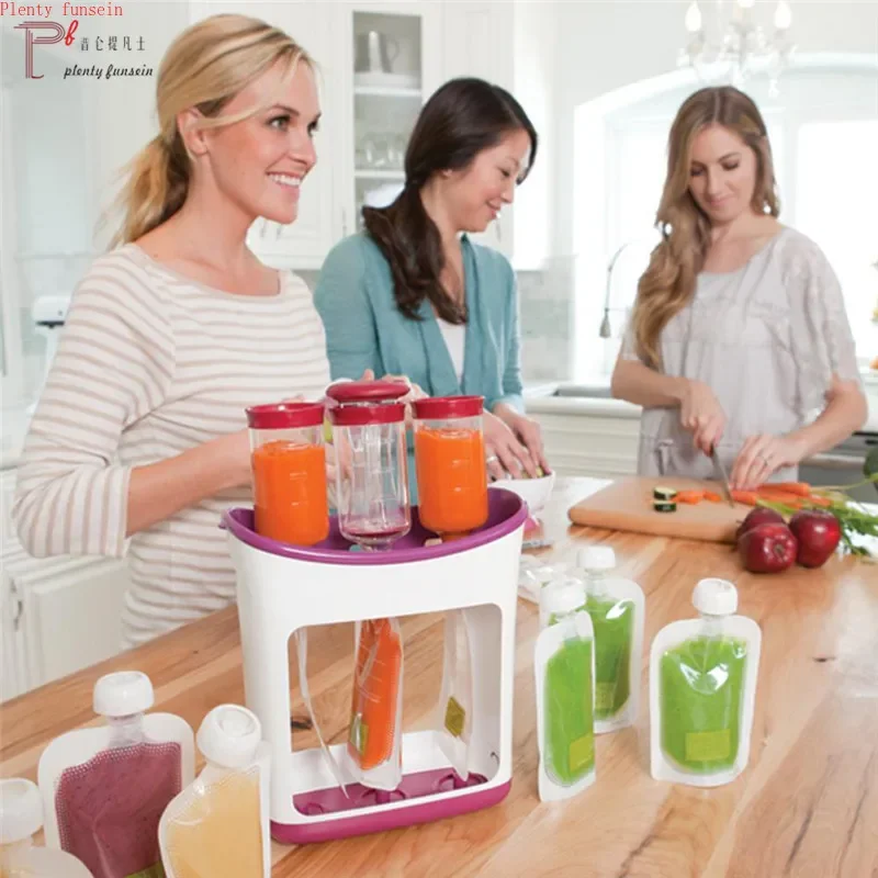 ถุงเก็บอาหารเด็กแบบบีบ สำหรับท - Baby Puree Pouch บทวิจารณ์และราคา