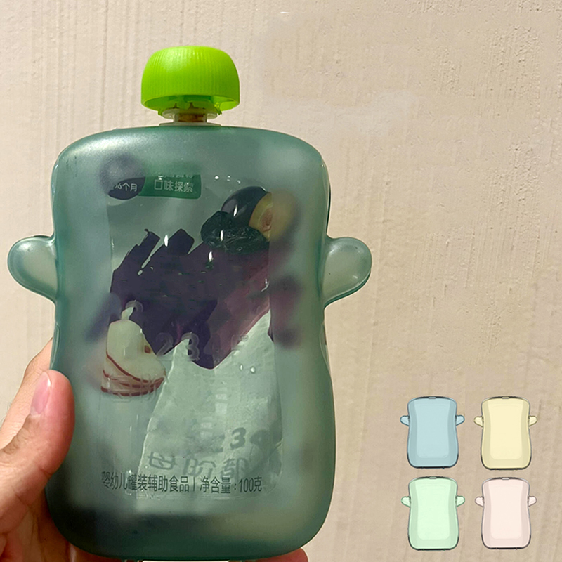 ภาชนะอาหารเด็กที่วางกระเป๋านำก - Baby Food Reusable Pouches บทวิจารณ์และราคา