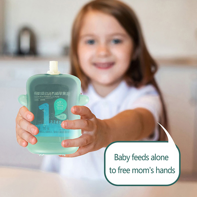 ภาชนะอาหารเด็กที่วางกระเป๋านำก - Baby Food Reusable Pouches บทวิจารณ์และราคา