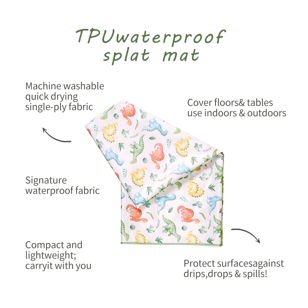 HappyFlute ใหม่แฟชั่นพิมพ์ 130 - Highchair Splash Mat บทวิจารณ์และราคา