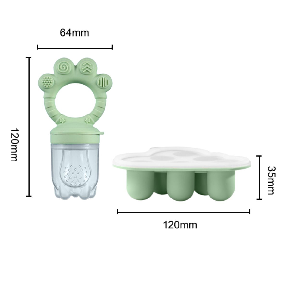 เครื่องป้อนอาหารผลไม้สำหรับเด็ - Freezer Tray Baby บทวิจารณ์และราคา