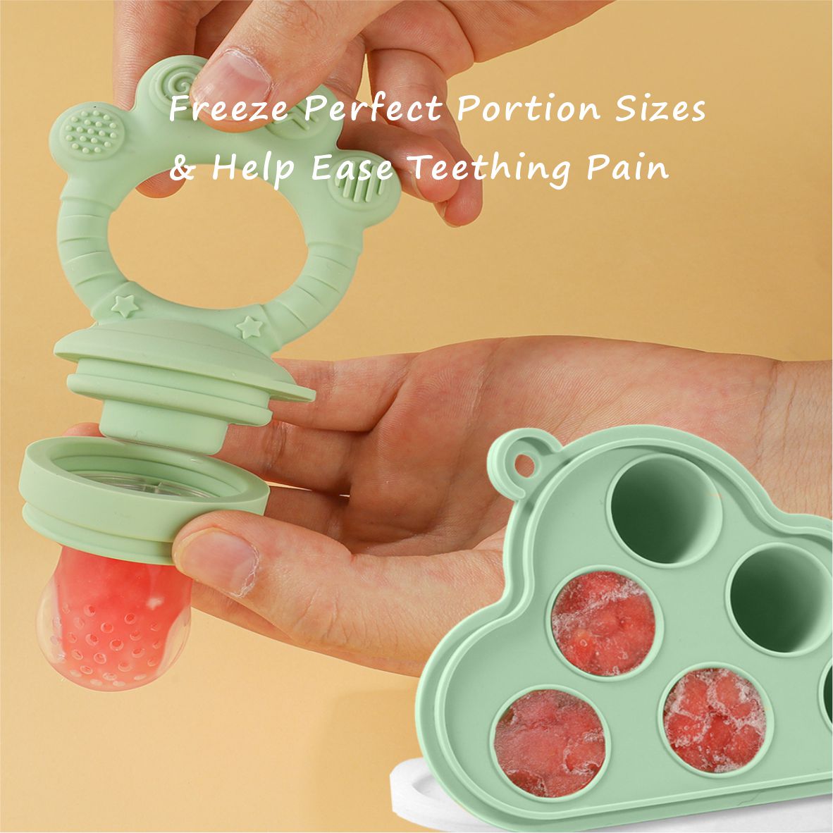 เครื่องป้อนอาหารผลไม้สำหรับเด็ - Freezer Tray Baby บทวิจารณ์และราคา