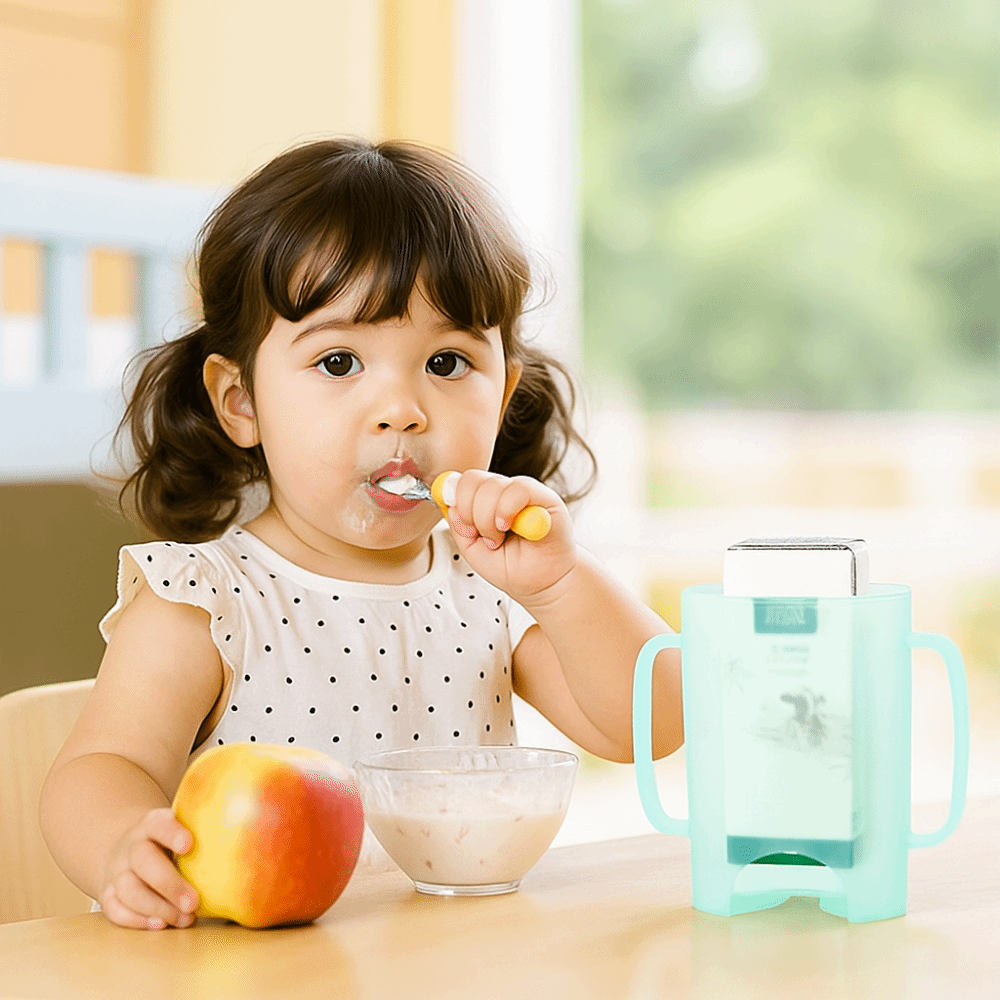 ที่ใส่ถุงบีบพลาสติก ที่ใส่ถุงอ - Baby Food Reusable Pouches บทวิจารณ์และราคา